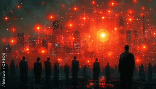 Botnet Invasion, botnet attack, where thousands of infected devices form a digital army to overwhelm a target server. 