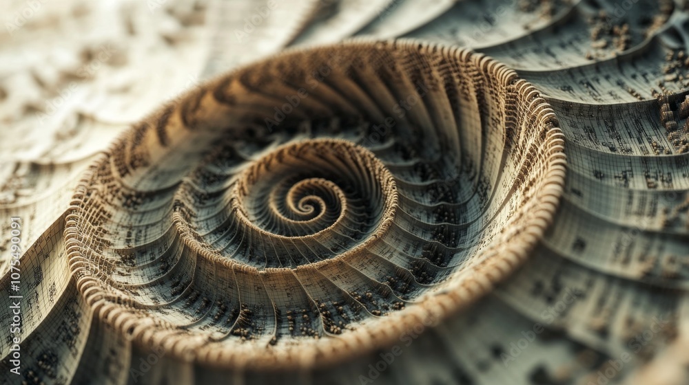 Intricate Spiral Pattern of a Shell Intricate Spiral Pattern of a Shell