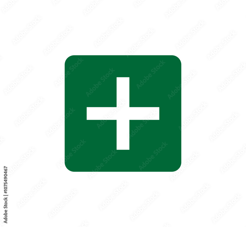 green first aid icon medical symbol green first aid icon medical symbol