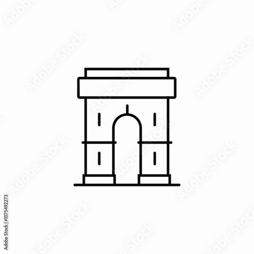 arch architectural icon sign vector