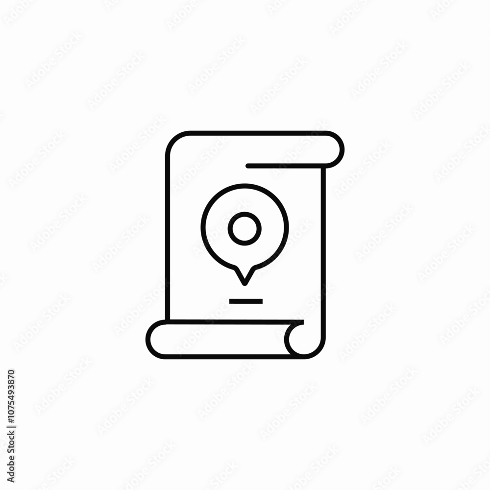 location file icon sign vector location file icon sign vector