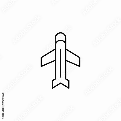 plane flight icon sign vector
