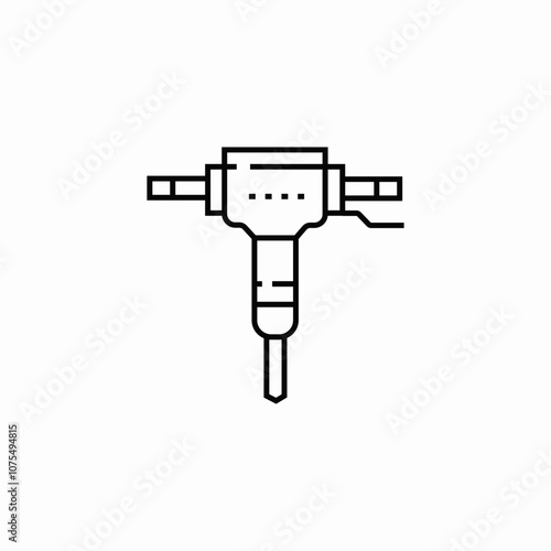 tool perforator construction icon sign vector