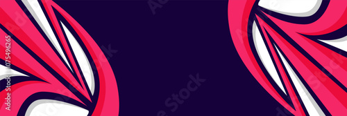 red sports background with empty space and curved lines pattern