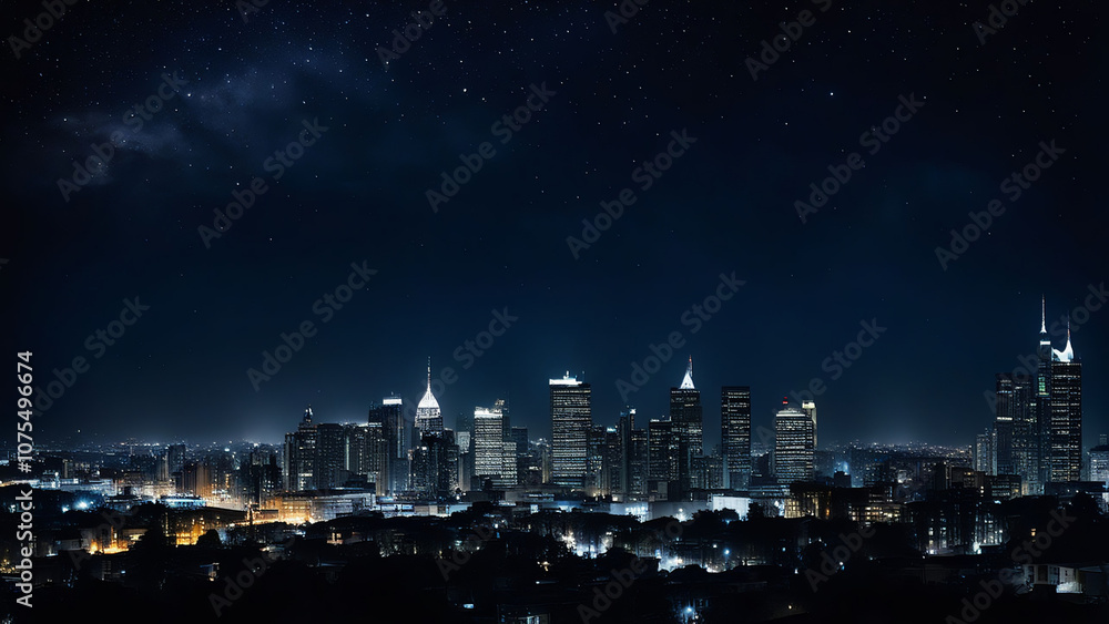 Obraz premium city at night
