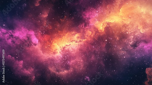 A vibrant and enchanting star nebula background showcasing cosmic beauty crafted with fantasy art style featuring luminescent colors and dreamy ethereal textures