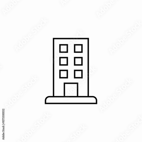 building appartment icon sign vector