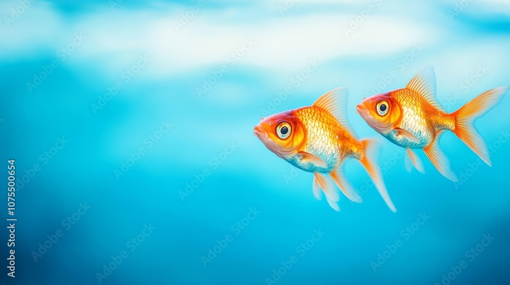 Pisces fish swimming in opposite directions, balanced flow
