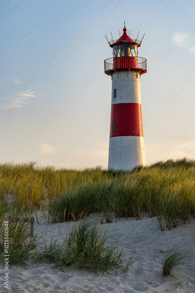 Lighthouse at List on the island Sylt, Germany Lighthouse at List on the island Sylt, Germany