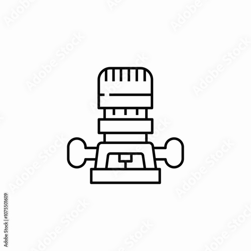 perforator construction icon sign vector