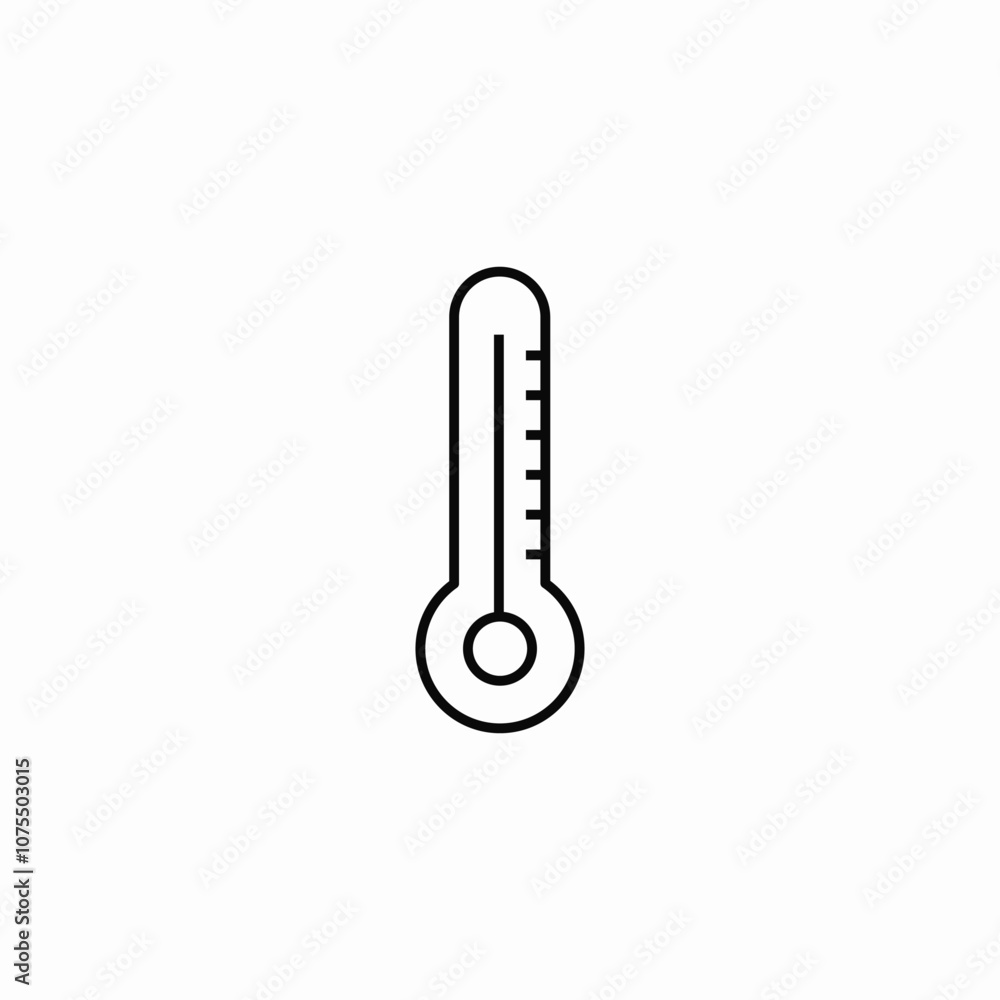 thermometer temperature icon sign vector thermometer temperature icon sign vector