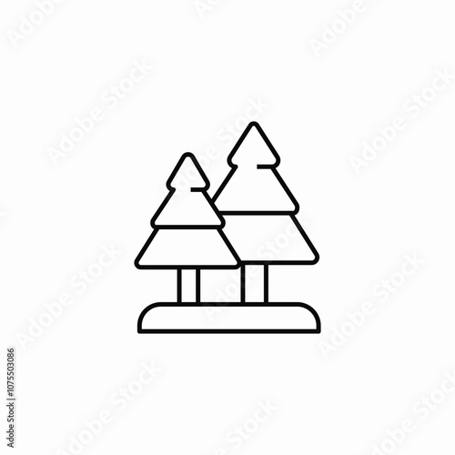 trees forest icon sign vector