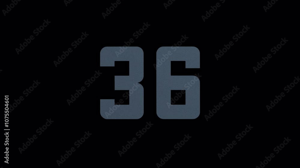 Scroll Number 36. Rolling Number. Transparent Background. Alpha Channel Scroll Number 36. Rolling Number. Transparent Background. Alpha Channel