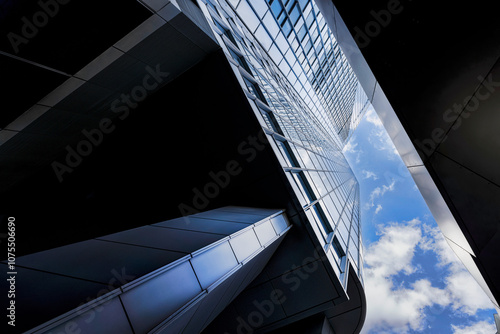 Architectural Marvel A Stunning Glass and Steel Structure Gracing the Open Sky Above