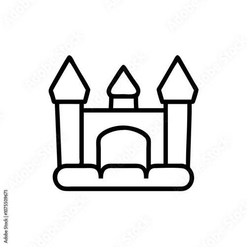 Bouncy Castle Black Icon