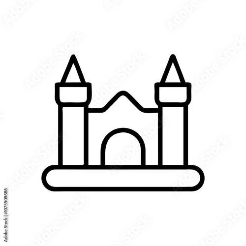 Bouncy Castle Black Icon