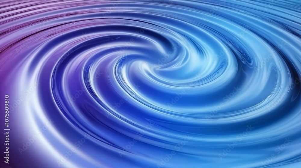 Mesmerizing blue water ripples creating a hypnotic vortex effect Mesmerizing blue water ripples creating a hypnotic vortex effect