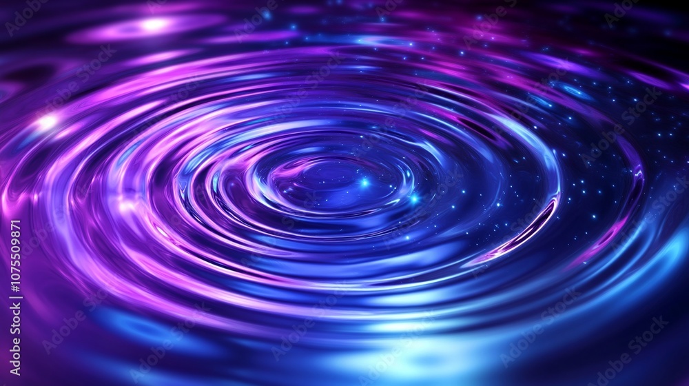 A drop of water creates beautiful ripples on the water. A drop of water creates beautiful ripples on the water.