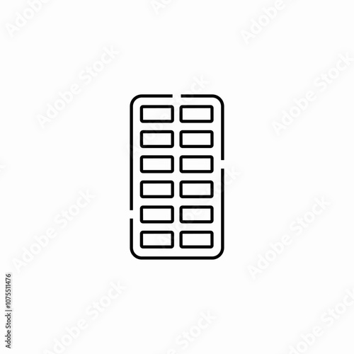 chewing gums sheet icon sign vector