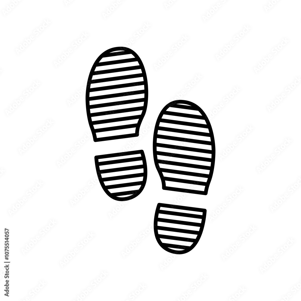 Shoe Print Icon Shoe Print Icon