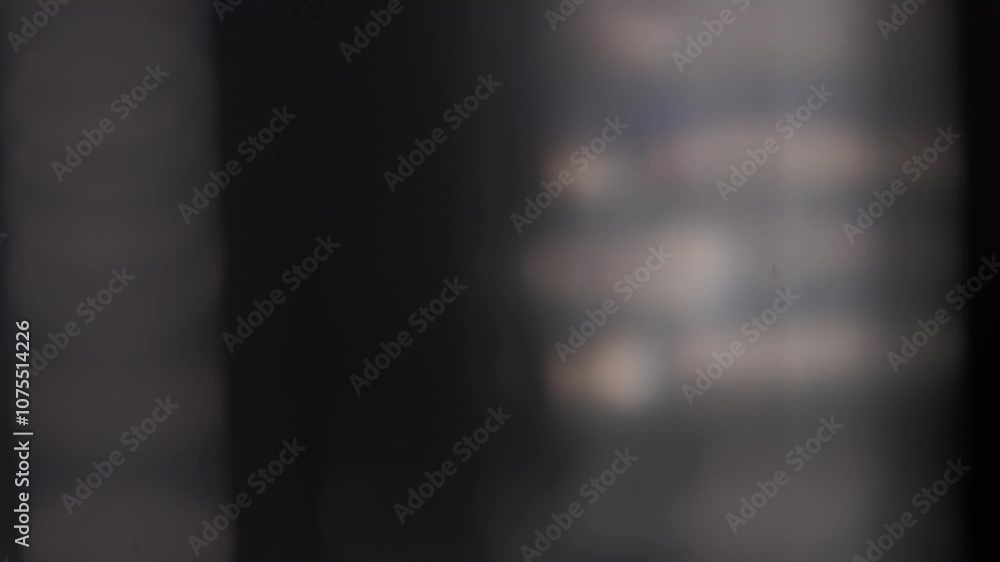 vidéo de transition, lumière passant devant la caméra