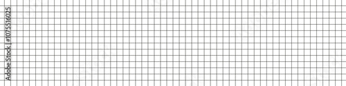 Square grid paper background with notebook lines. White sheet pattern for math and school notepads. Flat vector illustration isolated