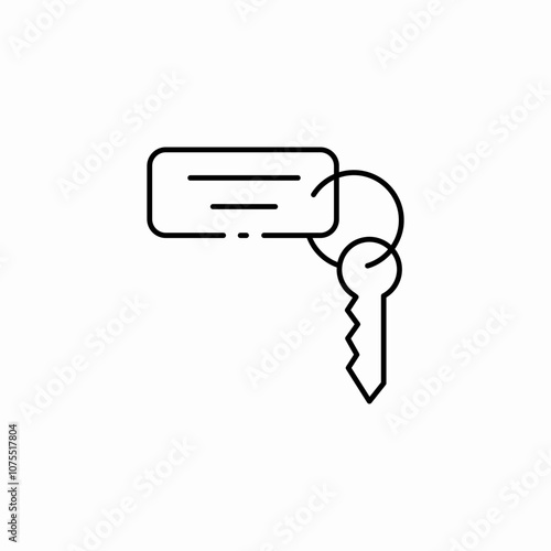 key keychain icon sign vector