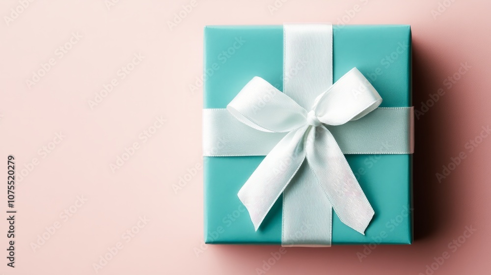 gift box with white ribbon gift box with white ribbon