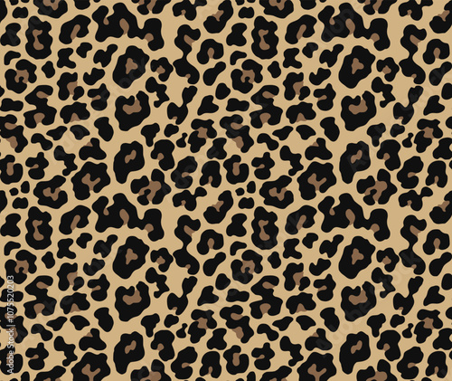 
leopard vector pattern, seamless stylish print, animal design