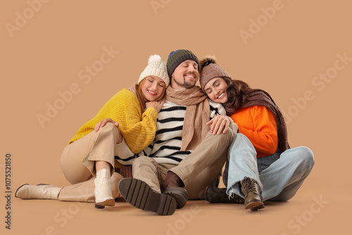 Man and two beautiful women...
