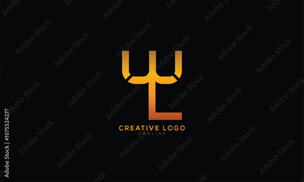 Fototapeta premium WL LW Abstract initial monogram letter alphabet logo design
