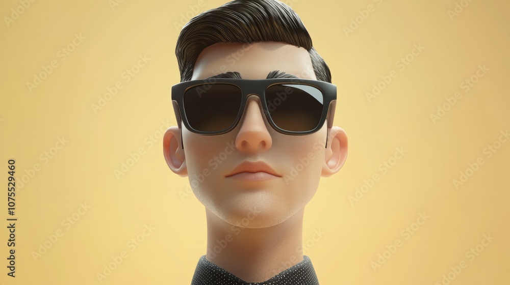 Men s hairstyles Stylish individual wearing sunglasses with slicked back hair Men s hairstyles Stylish individual wearing sunglasses with slicked back hair