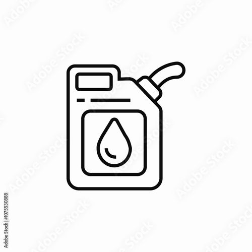 petrol canisters icon sign vector