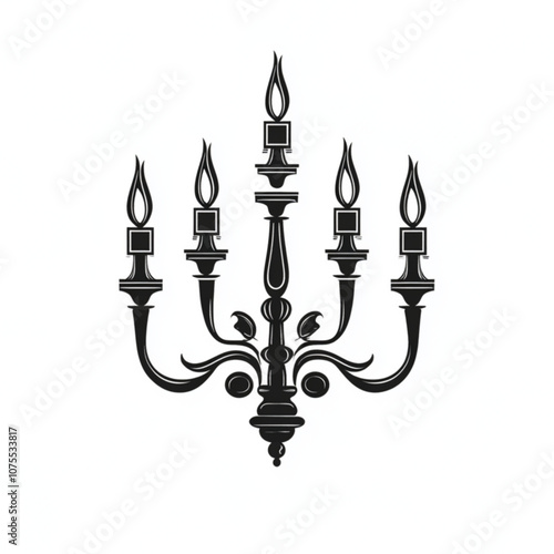 jewish chandelier menorah