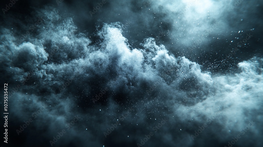 Dramatic dark stormy clouds with a hint of light. Dramatic dark stormy clouds with a hint of light.