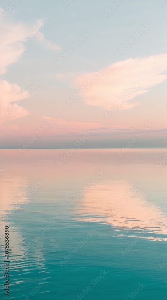 Obraz premium Serene Sunset Over Still Waters