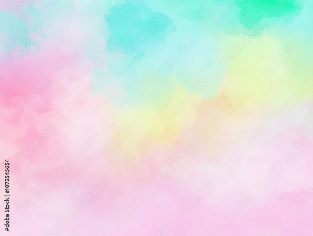 Colorful, abstract painting with a sky background Colorful, abstract painting with a sky background
