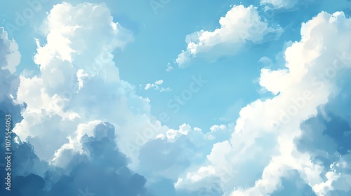 Soft pastel clouds on a clear sky background, dreamy and light, evoking a sense of peace, calm, and limitless possibilities.