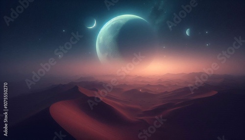 Space desert world photo