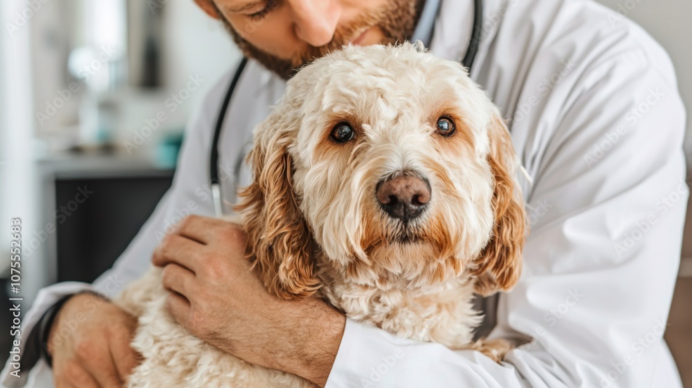 Careful Examination of Pet by Veterinarian Careful Examination of Pet by Veterinarian
