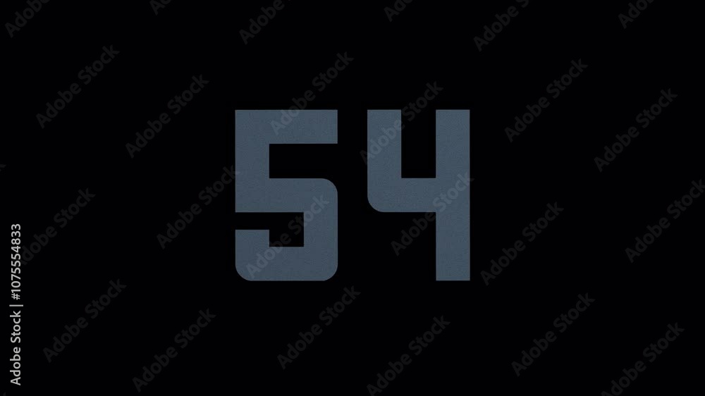 Scroll Number 54. Rolling Number. Transparent Background. Alpha Channel Scroll Number 54. Rolling Number. Transparent Background. Alpha Channel