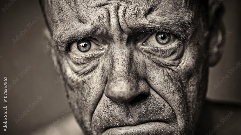 Emotionally Charged Portrait of an Older Man Emotionally Charged Portrait of an Older Man