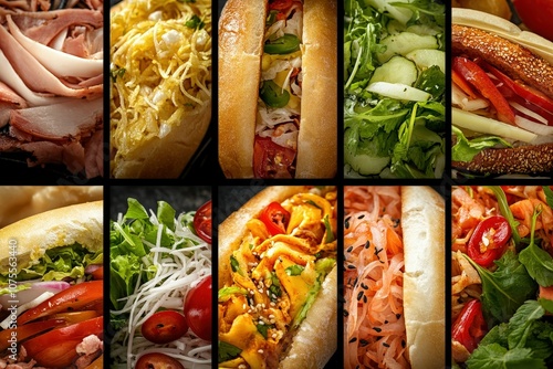 Close-up of a variety of healthy foods rich in collagen , collagen, food, healthy, protein, skin, anti-aging, nutrients. Beautiful simple AI generated image