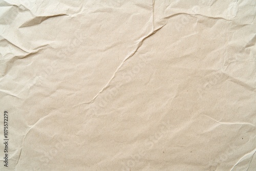A close-up of crumpled white paper with a rough, wrinkled texture and creases. Beautiful simple AI generated image