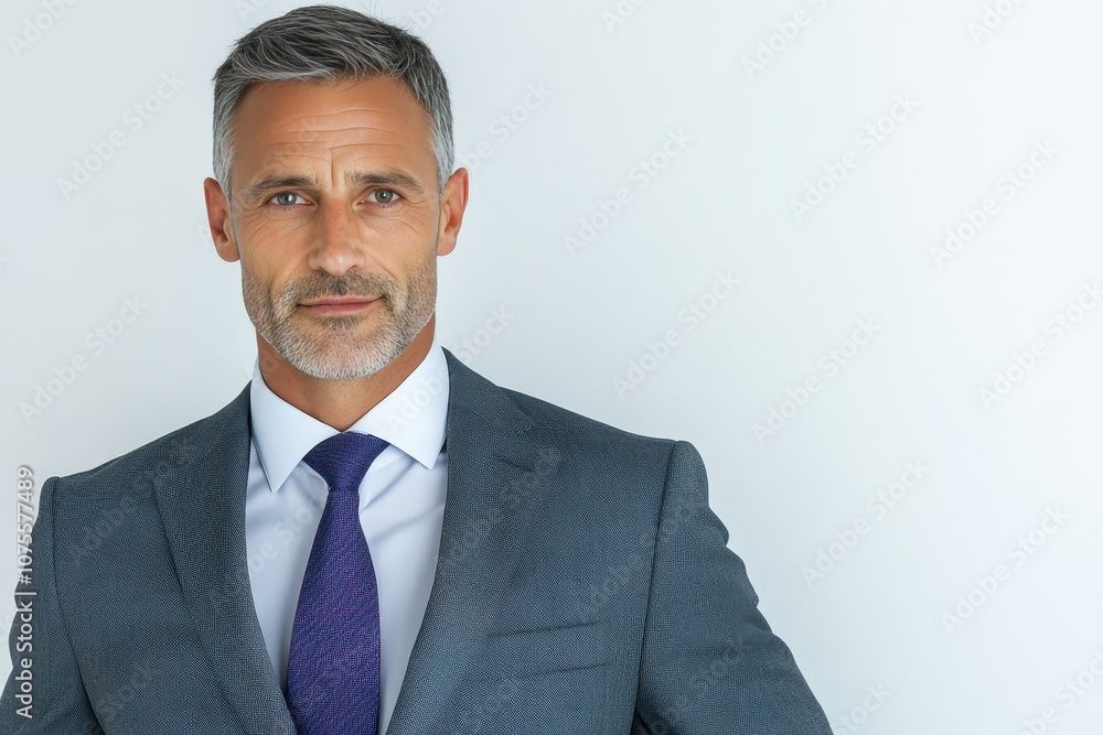 A young man in a plain white t-shirt stands with one hand in his pocket, looking to the side in a minimalist urban setting. Beautiful simple AI generated image