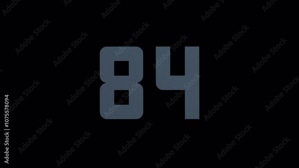 Scroll Number 84. Rolling Number. Transparent Background. Alpha Channel Scroll Number 84. Rolling Number. Transparent Background. Alpha Channel