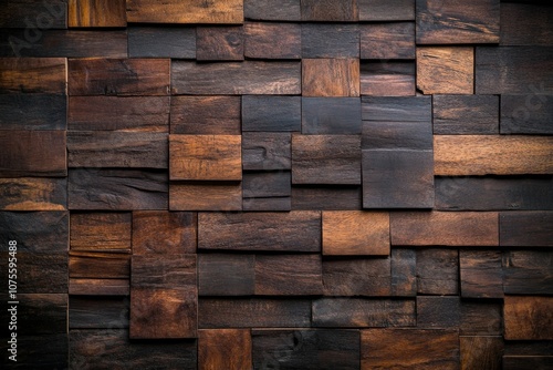 old wood background texture with striped multi-colored wood. Beautiful simple AI generated image