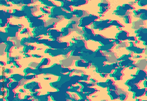 Camouflage pixels glitch texture background