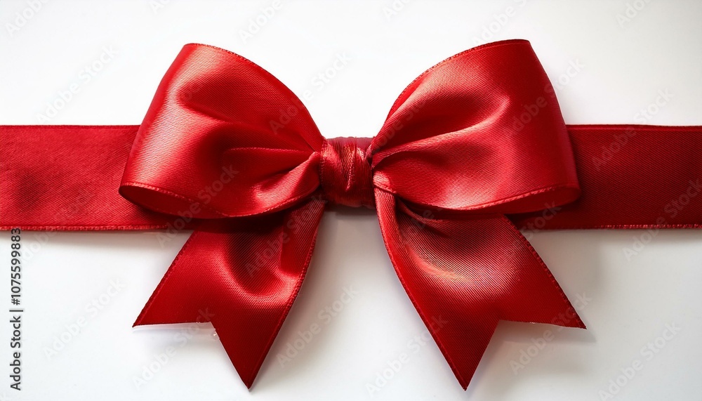 Luxurious red gift ribbon bow isolated in white for elegant and festive celebrations, perfect for holiday gift wrapping, birthday presents, and special occasions Luxurious red gift ribbon bow isolated in white for elegant and festive celebrations, perfect for holiday gift wrapping, birthday presents, and special occasions