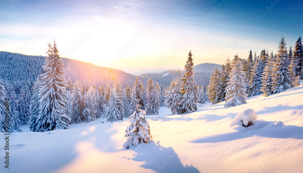 Fototapeta premium Winterwald 